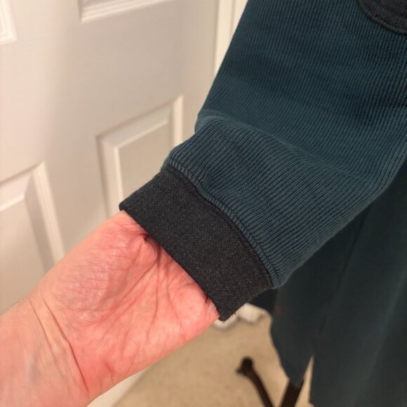 Free People Tomorrows Sweatshirt Cardigan, Rainforest L - Picture 6 of 8